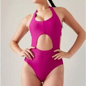 NWT Athleta Daybreak Alicia Keys Swimsuit Cutout One Piece Monokini Size M